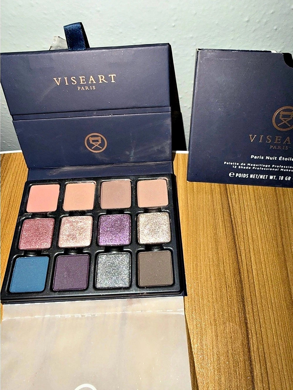 Viseart Paris 12-pan eyeshadow palette: Paris Nuit Étoilée Étendu. EUC